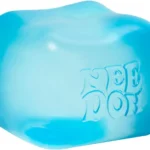 Schylling NeeDoh Nice Cube sensory squeeze toy with super solid squish blue 2.25 inch stress cube
