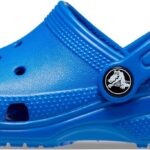 Crocs Kid's Classic Clog in vibrant color with side strap and ventilation holes