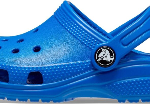 Crocs Kid's Classic Clog in vibrant color with side strap and ventilation holes