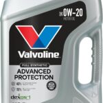 Valvoline Full Synthetic Advanced Protection SAE 0W-20 Motor Oil 5 Quart Bottle