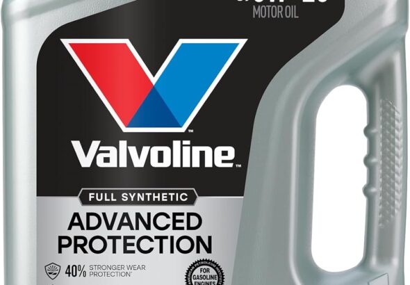 Valvoline Full Synthetic Advanced Protection SAE 0W-20 Motor Oil 5 Quart Bottle