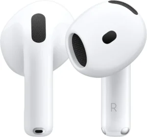 Apple AirPods 4 Wireless Earbuds, Bluetooth, Personalized Spatial Audio, Sweat & Water Resistant, USB