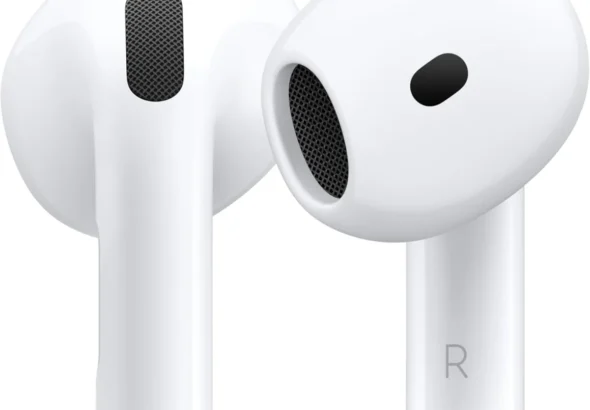Apple AirPods 4 Wireless Earbuds, Bluetooth, Personalized Spatial Audio, Sweat & Water Resistant, USB
