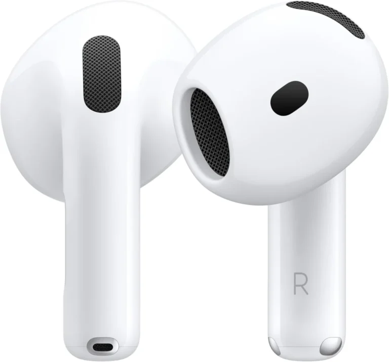 Apple AirPods 4 Wireless Earbuds, Bluetooth, Personalized Spatial Audio, Sweat & Water Resistant, USB