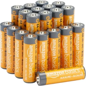 Amazon Basics 20-Pack AA Alkaline Batteries, 1.5V, 10-Year Shelf Life, Leak