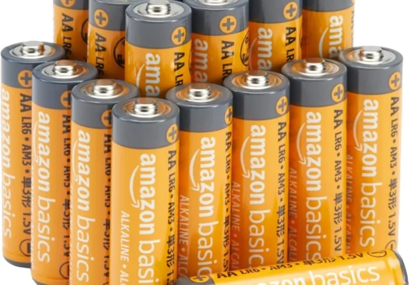Amazon Basics 20-Pack AA Alkaline Batteries, 1.5V, 10-Year Shelf Life, Leak